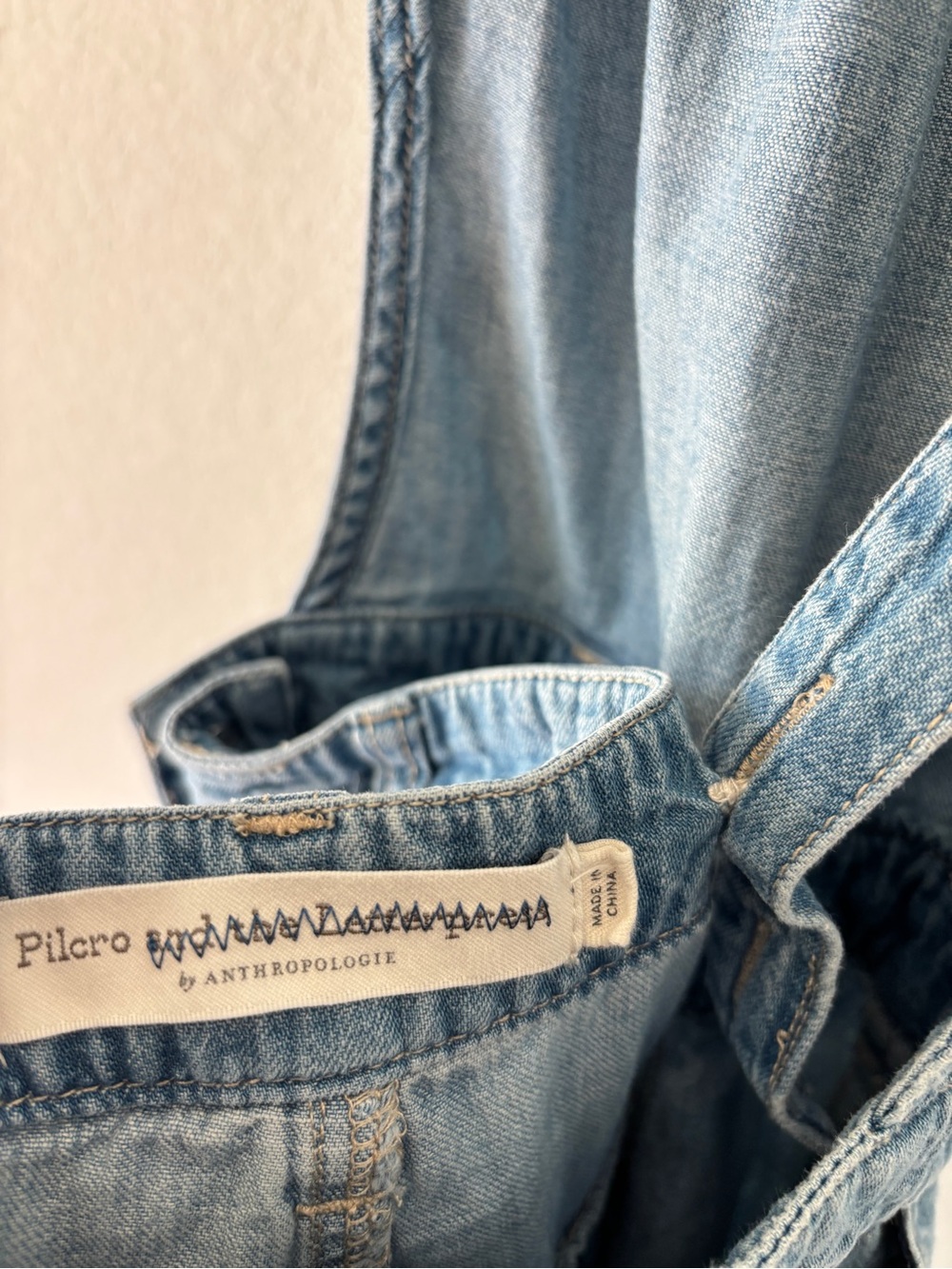 Pilcro by Anthropologie Wide Leg Denim Jumpsuit - Picture 8 of 10